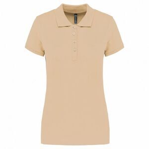 Kariban Womens/Ladies Pique Polo Shirt / Light Sand